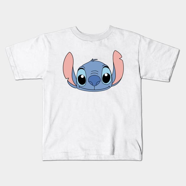 Stitch cute face, baby animal t shirt, cuteness Stitch head Kids T-Shirt by PrimeStore